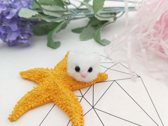 Fluffy White Cat