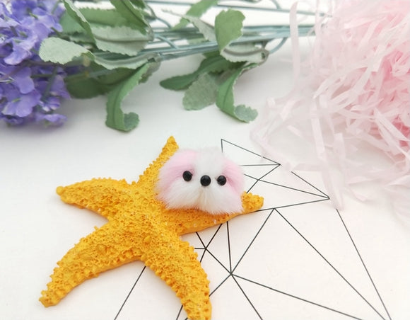 Fluffy Pink Dog