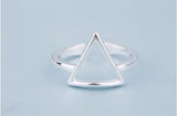 Silver Triangle Ring