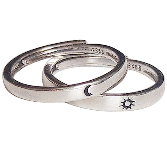 Sun and Moon Couple Ring