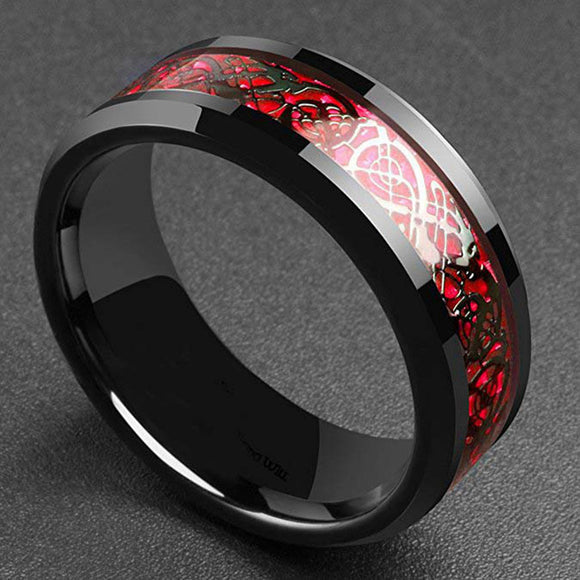 Black & Red Ring