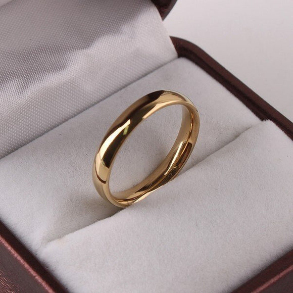 Gold Steel Ring