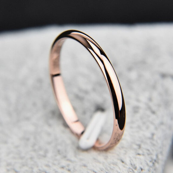 Rose Red Steel Ring
