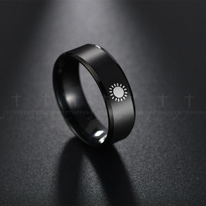 Titanium Sun Ring