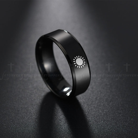 Titanium Sun Ring