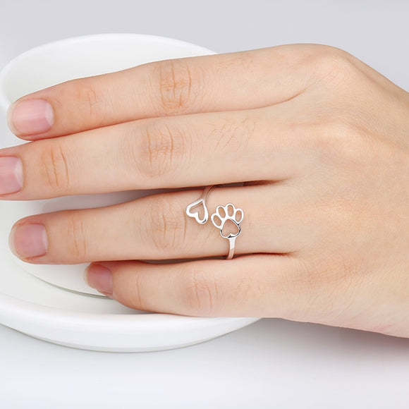 Silver Paw Ring