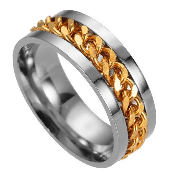 Gold Chain Ring