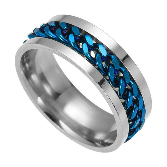 Blue Chain Ring