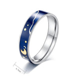 Starry Night Couple Ring