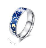 Starry Night Couple Ring