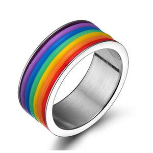 Steel Rainbow Ring
