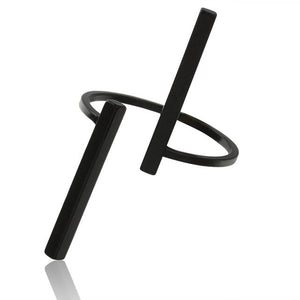 Black Open Ring
