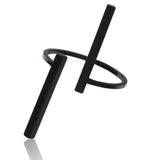 Black Open Ring