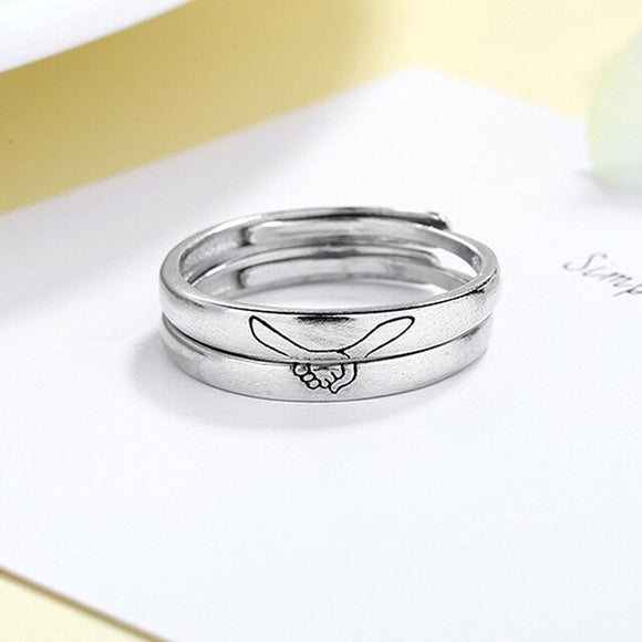 Join Hands Couple Ring