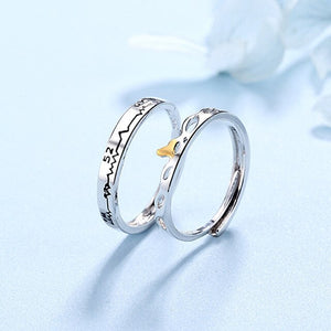 52 Hertz Whale Love Couple Ring