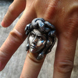 Silver Medusa Ring