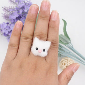 Fluffy White Cat