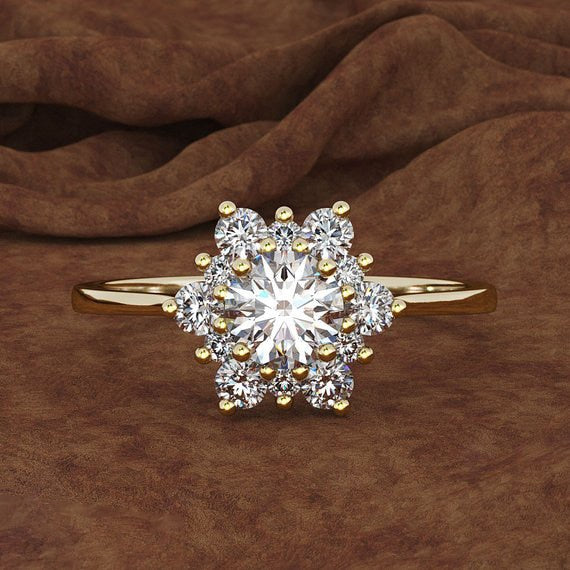Snowflake Ring Silver/Gold/Rose Gold Colors