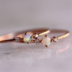 Rose Gold Rhinestone Ring
