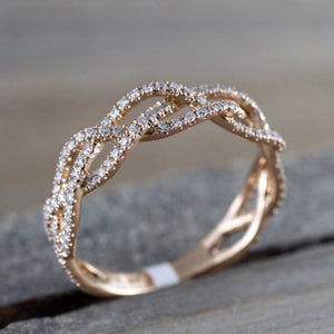 Rose Gold Twisted Ring