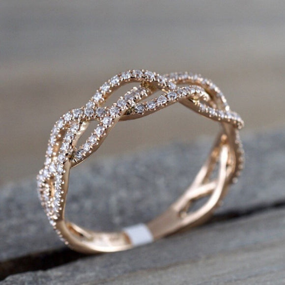 Rose Gold Twisted Ring